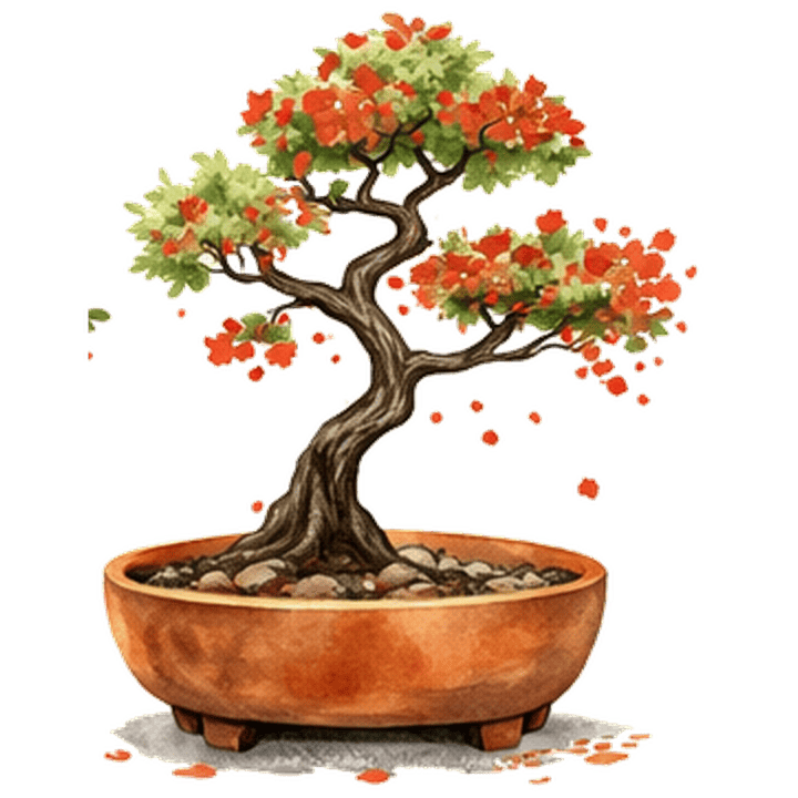 Bonsai, in flower